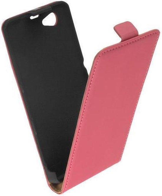 poll galop schapen Lelycase Roze Lederen Flipcase Telefoonhoesje Sony Xperia Z1 Mini Compact |  bol.com