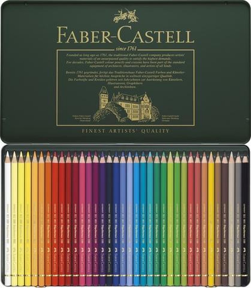 Faber-Castell kleurpotloden - Polychromos - 36 stuks in blik - FC-110036 - Faber-Castell