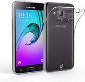 Hoesje geschikt voor Samsung Galaxy J3 (2015) - Siliconen Transparant TPU Hoesje Gel (Soft Case / Cover)