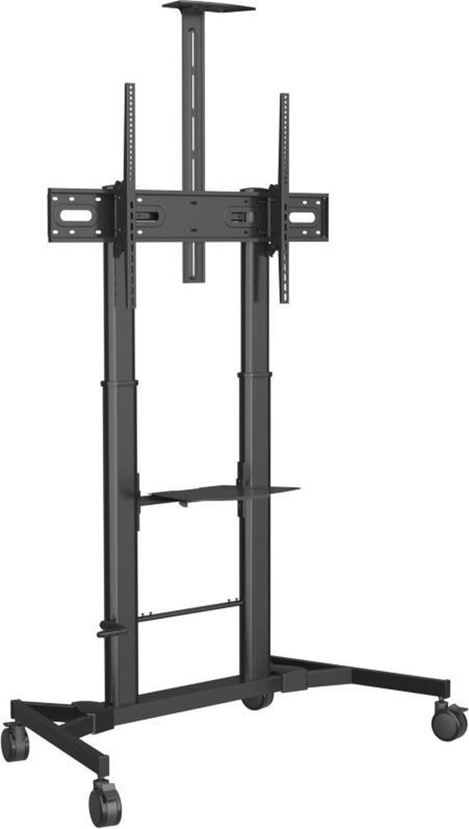 Vision VFM-F25 - Wagen voor lcd-scherm/notebook/videoconferentiecamera - zwaar staal - matzwart - schermgrootte: 60 inch-100 inch