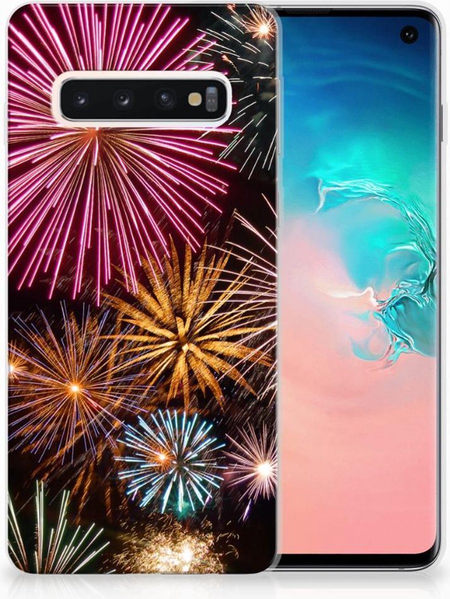 Samsung Galaxy S10 Silicone Back Cover Vuurwerk