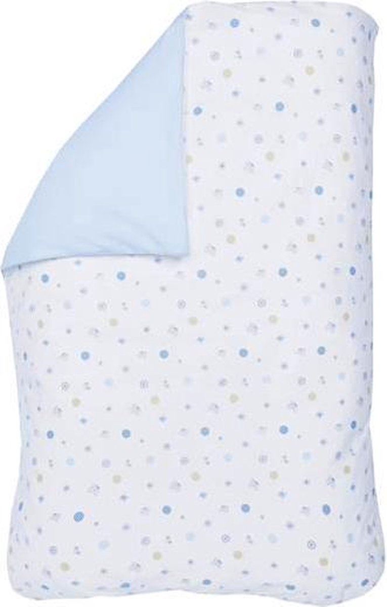 BINK Bedding Butterfly - Dekbedovertrek - Ledikant - 100x135 cm - Geen sloop - Blauw