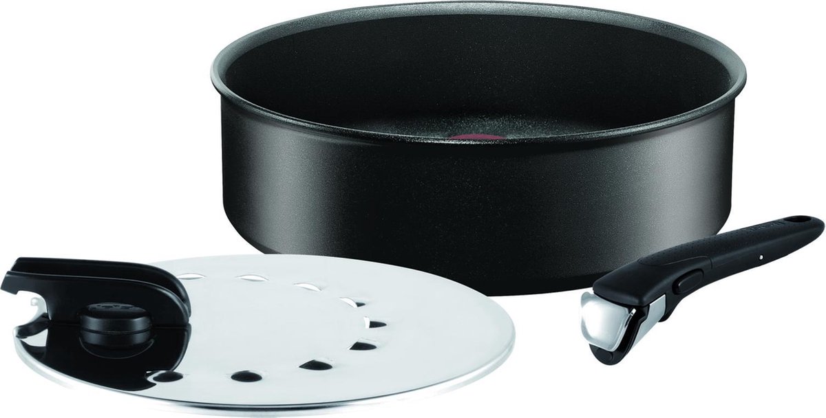 Tefal Ingenio L98799 couvercle Rond Acier inoxydable