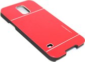 Aluminium hoesje rood Geschikt Voor Samsung Galaxy S5 (Plus) / Neo