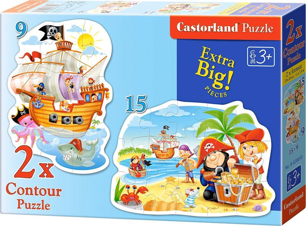 Pirate Treasure - 9+15 stukjes