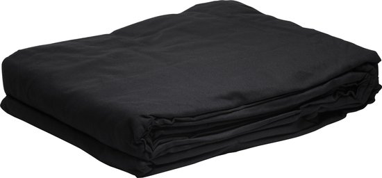 Bresser BR-8 Polyester Uitwasbaar Achtergronddoek 3x6m Zwart