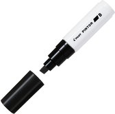 Pilot Pintor Zwarte Verfstift - Brede marker met 8,0mm beitelpunt - Inkt op waterbasis - Dekt op elk oppervlak, zelfs de donkerste - Teken, kleur, versier, markeer, schrijf, kallig