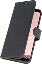 Zwart Rico Vitello Echt Leren Bookstyle Wallet Hoesje voor Samsung Galaxy S8