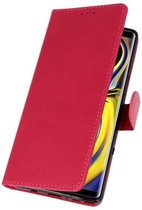 Roze Bookstyle Wallet Cases Hoesje Geschikt voor Samsung Galaxy Note 9