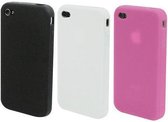 Muvit iphone4 / 4s silicon pack black/white/pink