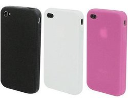 Muvit iphone4 / 4s silicon pack black/white/pink