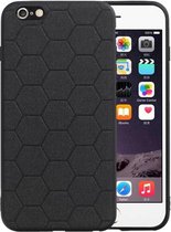 Zwart Hexagon Hard Case voor iPhone 6 Plus / 6s Plus