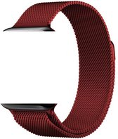 KELERINO. Milanees bandje - bandje geschikt voor Apple Watch Series 4 (40mm) - Rood