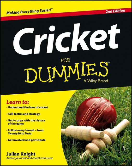 Cricket For Dummies - cover