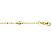 The Kids Jewelry Collection Armband Ster 4,5 mm 9 - 11 cm - Goud