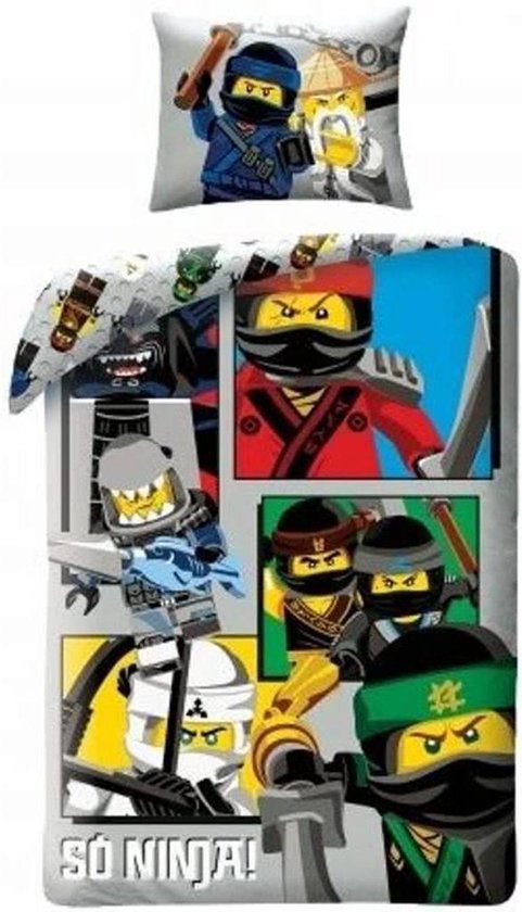 LEGO Ninjago So Ninja! - Dekbedovertrek - Eenpersoons - 140 x 200 cm - Multi