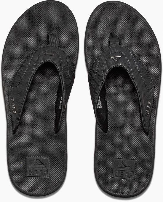 Chaussons Reef Fanning pour hommes - All Black - Taille 47