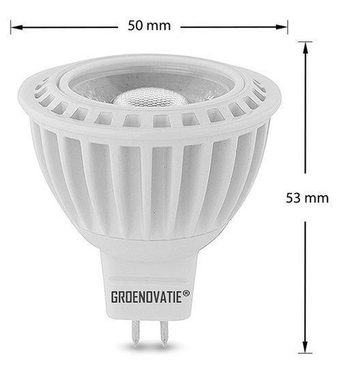 Noxion LED Spot GU5.3 MR16 6.1W 621lm 36D - 830 Warm White