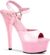 Pleaser Sandaal met enkelband -44 Shoes- KISS-209 US 13 Roze