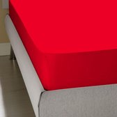 Homéé - Drap-housse Jersey stretch 100% Coton - 120x200 / 220 + 30cm - rouge