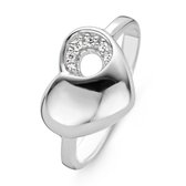 Orphelia Ring Bold Heart White Zirconium Sterling Zilver 925 Zr-3753/52