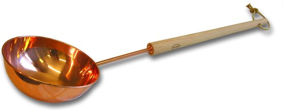 Saunia - Sauna opgietlepel - Extra groot en lang - Koper