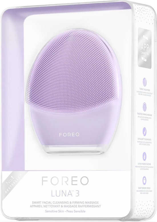 FOREO LUNA 3 Sonic - Gezichtsreinigingsborstel - Voor de gevoelige huid