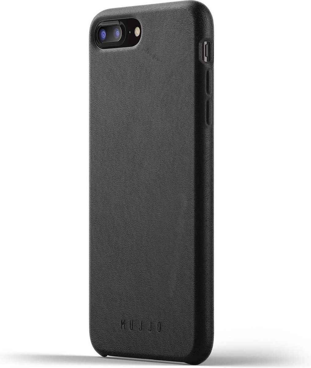 Mujjo Full Leather Case for iPhone 8 Plus / 7 Plus Zwart