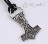 St Justin ketting,Thor Amulet hanger (PN74)