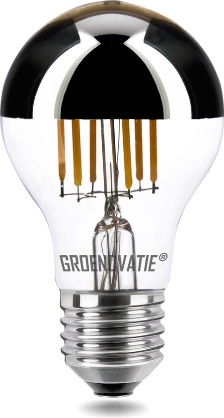 Afrekenen Shinkan Ambtenaren Groenovatie LED Filament Kopspiegellamp E27 Fitting - 6W - 106x60 mm - Warm  Wit - Dimbaar | bol.com