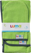 LUMA Commodedoek en washand - Lime Green