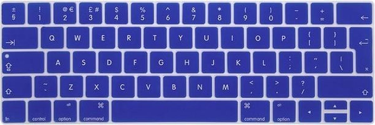 Siliconen Toetsenbord bescherming voor Macbook Pro met Touch Bar Blauw