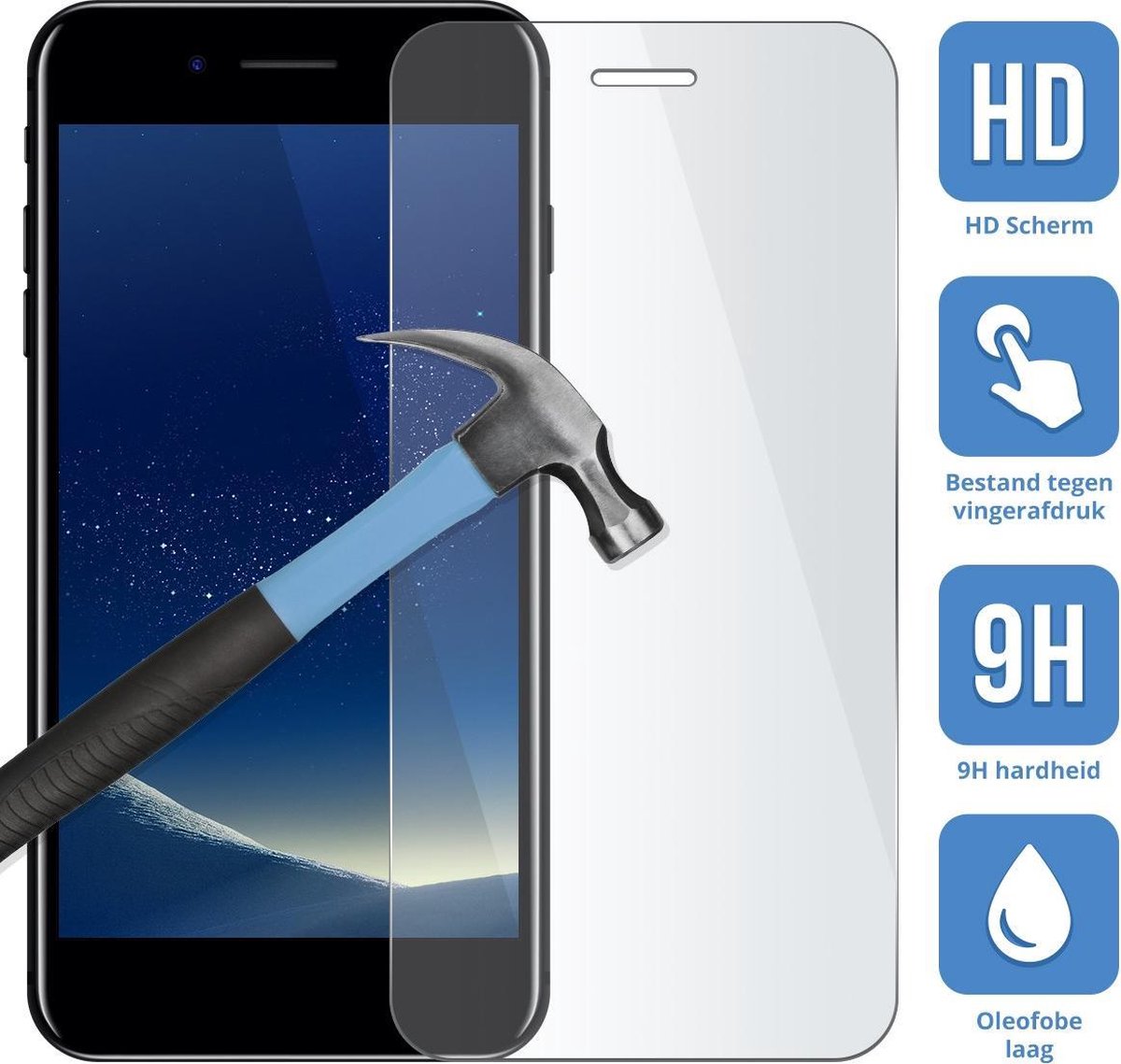 Sony Xperia XA1 - Screenprotector - Tempered glass