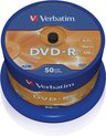 Verbatim DVD-R 4.7 GB Matt Silver 50 stuks