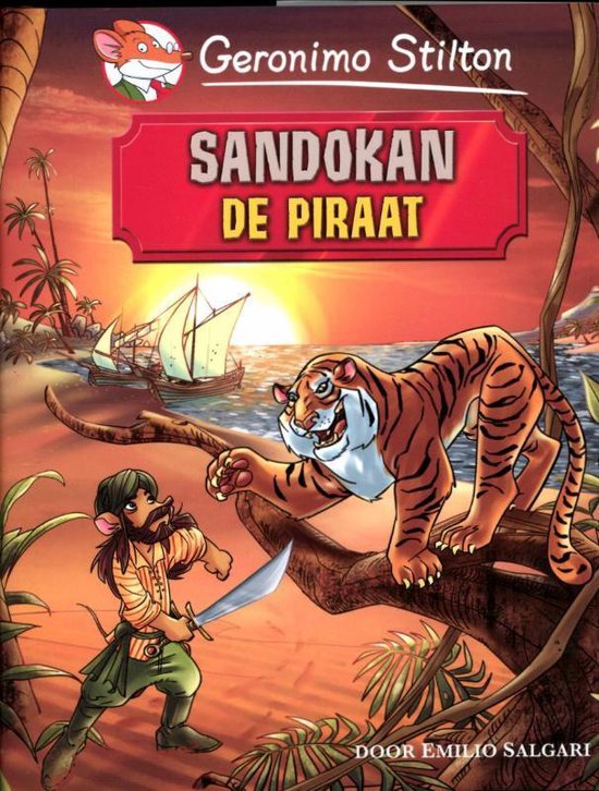 Cover van het boek 'Sandokan, de piraat' van Geronimo Stilton