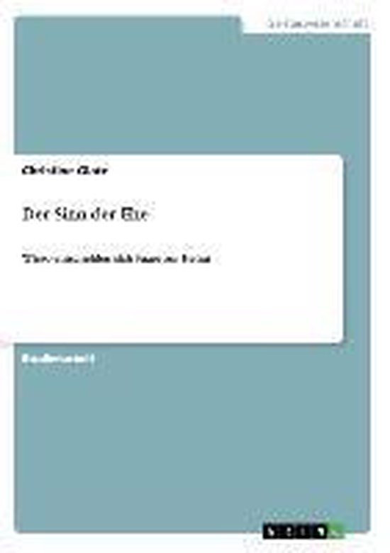 Der Sinn der Ehe - cover