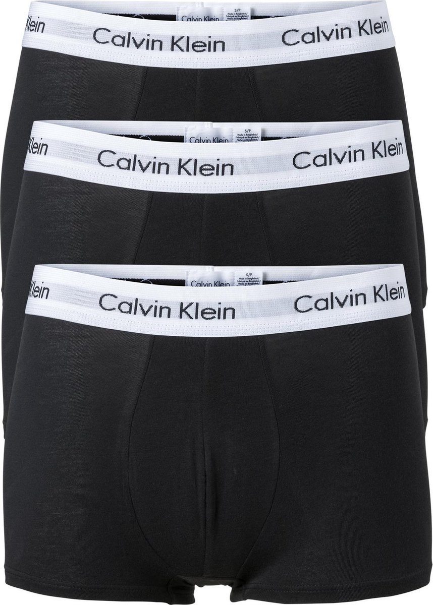 Calvin Klein 3-Pack Heren Low Rise Trunks - Zwart - Maat XL - Calvin Klein