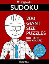 Mr. Egghead's Sudoku 200 Giant Size Puzzles, 100 Hard and 100 Extra Hard