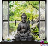 Diamond Painting "JobaStores®" Buddha in raam - volledig - 30x30cm
