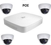 HDset56-Full HD 2 MegaPixel Dahua camerasysteem met 4 Dome camera's