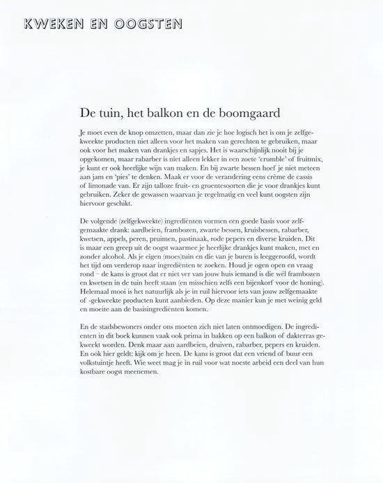 Uit de tuin in de fles