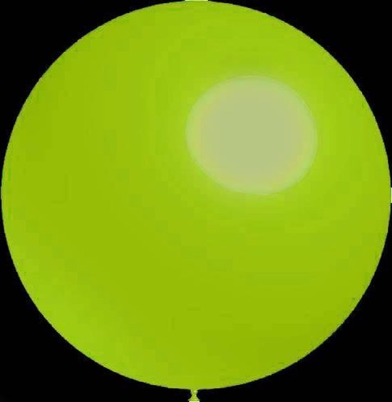 3 stuks Mega grote ronde festivalballonnen lime green 90 cm professionele kwaliteit