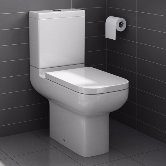 Staand Toilet Compleet Met Spoelbak En Softclose Zitting | bol.com