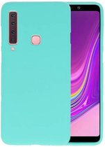 Bestcases Color Telefoonhoesje - Backcover Hoesje - Siliconen Case Back Cover voor Samsung Galaxy A9 (2018) - Turquoise