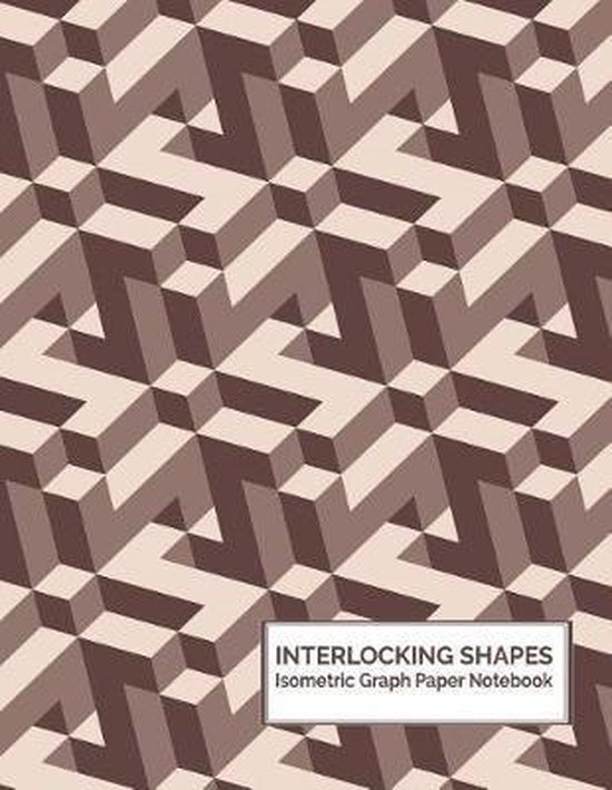 Interlocking Shapes Isometric Graph Paper Notebook, Versatile Designs ...