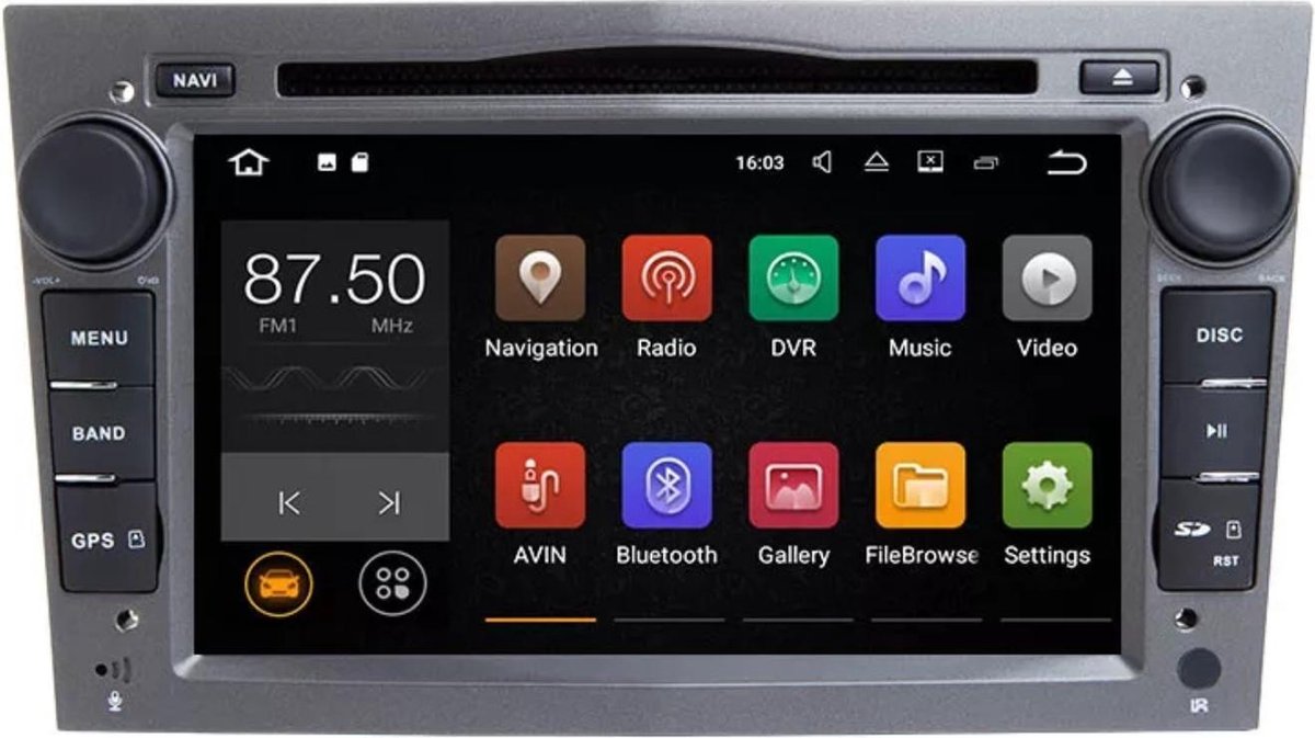 Opel (2002-2014) Android 10.0 navigation 2 Go + 16 Go lecteur DVD