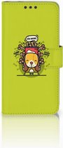 Microsoft Lumia 650 Wallet Book Case Hoesje Design Doggy Biscuit