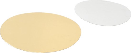 Rondel | Ø16cm | karton + aluminium | goud/zilver | 250 stuks | bol