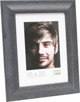 Deknudt Frames fotolijst S45MF2 - zwart - houtstructuur - foto 20x20