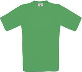 B&C Exact 150 Heren T-shirt Kelly Green Maat XL (onbedrukt - 5 stuks)